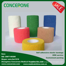 Cotton Self-Adhesive Elastic Bandage for Sports, Medical, Pets